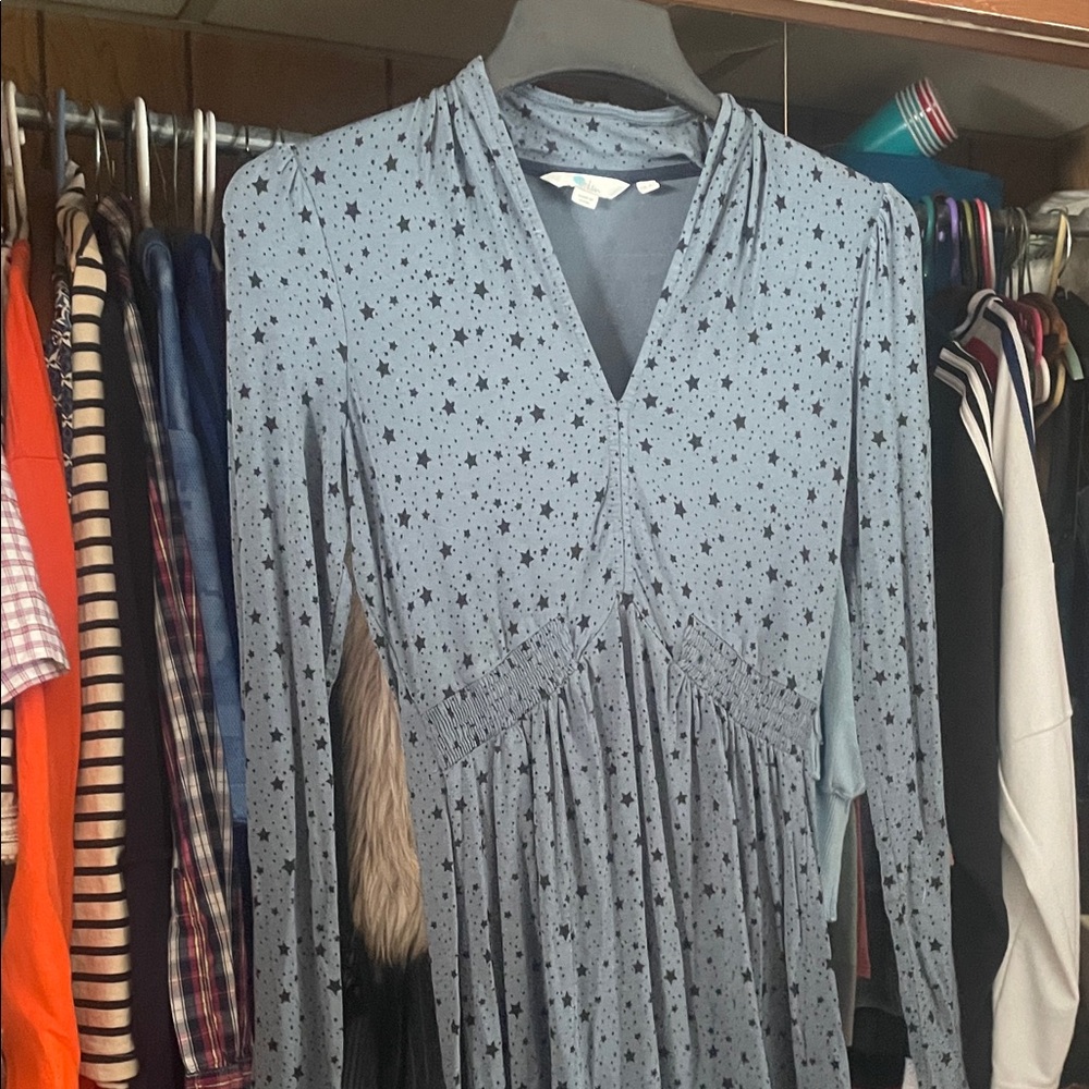 Boden Midnight Star Long Sleeve Dress